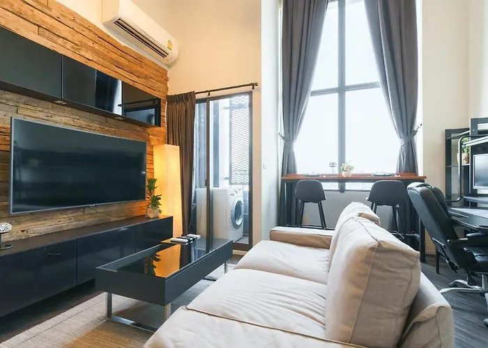 Luxury Loft Duplex 5 Mins To Bts Fast Wi-fi Apartment *